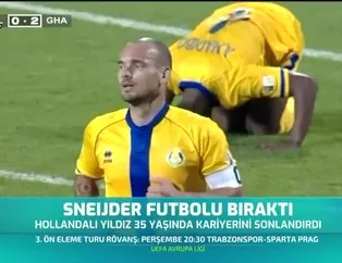 Sneijder futbolu bıraktı