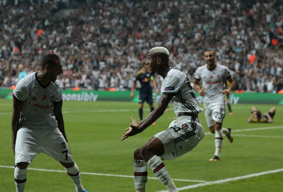 Beşiktaş-Leipzig karşılaşmasından kareler