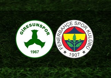 Giresunspor - Fenerbahçe | CANLI