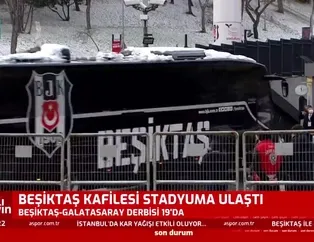 Beşiktaş kafilesi stadyuma ulaştı