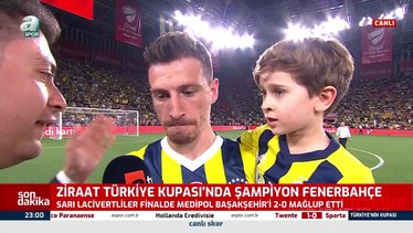 Fenerbahçe Başakşehir maçı sonrası Mert Hakan Yandaş: Kupa kazandığımız için mutluyuz