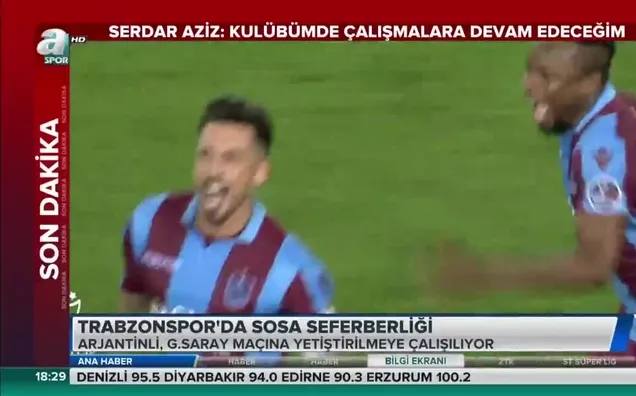 Trabzonspor'da Sosa seferberliği