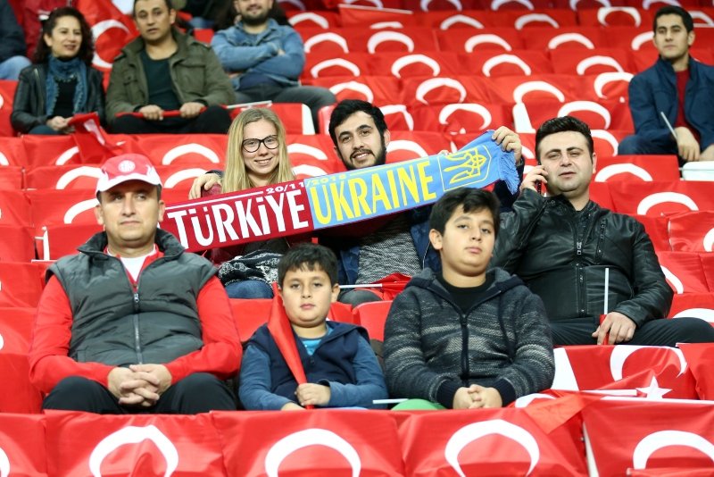 Türkiye - Ukrayna maçından kareler!