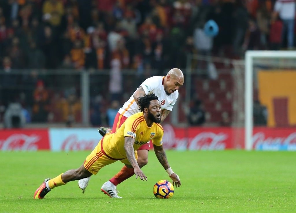 Galatasaray-kayserispor karşılaşmasından kareler