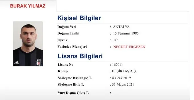 Beşiktaş'tan 1 yıllık sözleşme! TFF'ye bildirildi - 1