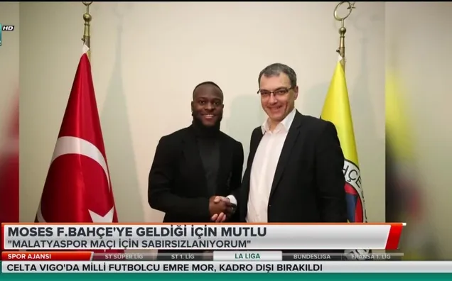 Moses Fenerbahçe'ye gelmekten mutlu