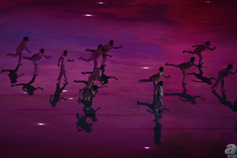 Son dakika spor haberi: Tokyo 2020 Olimpiyatları açılış töreninde dikkat çeken görüntüler!