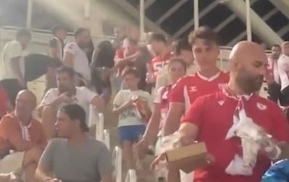 Samsunsporlu taraftarlardan örnek davranış!