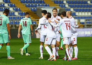 Danimarka Belarus'u gole boğdu