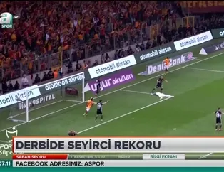 Derbide seyirci rekoru