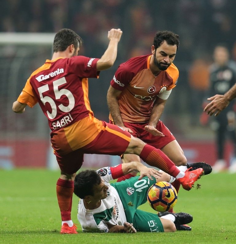 Galatasaray-Bursaspor karşılaşmasından kareler