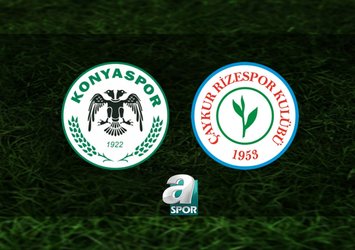 Konyaspor-Çaykur Rizespor maçı saat kaçta?