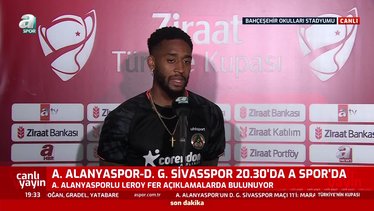 Alanyaspor - Sivasspor maçı öncesi Leroy Fer konuştu! "Tur öncesi..."