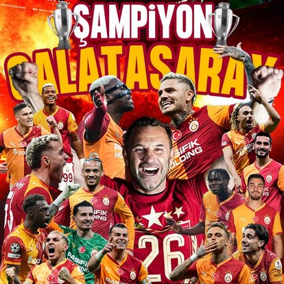 Trendyol Süper Lig’de şampiyon Galatasaray!