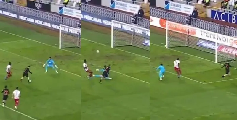 Galatasaray'ın 2 şutu direkte patladı! İşte o pozisyonlar... - 1