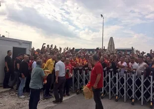 Galatasaray taraftarından Gölbaşı’na ziyaret