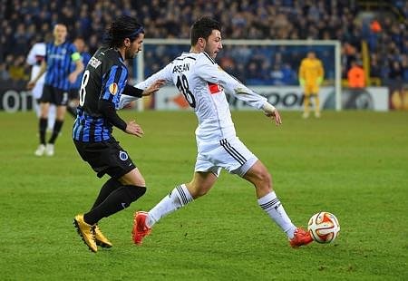 C.Brugge-Beşiktaş maçından kareler