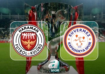 Karaman FK-Suvermez Kapadokyaspor maçı saat kaçta?