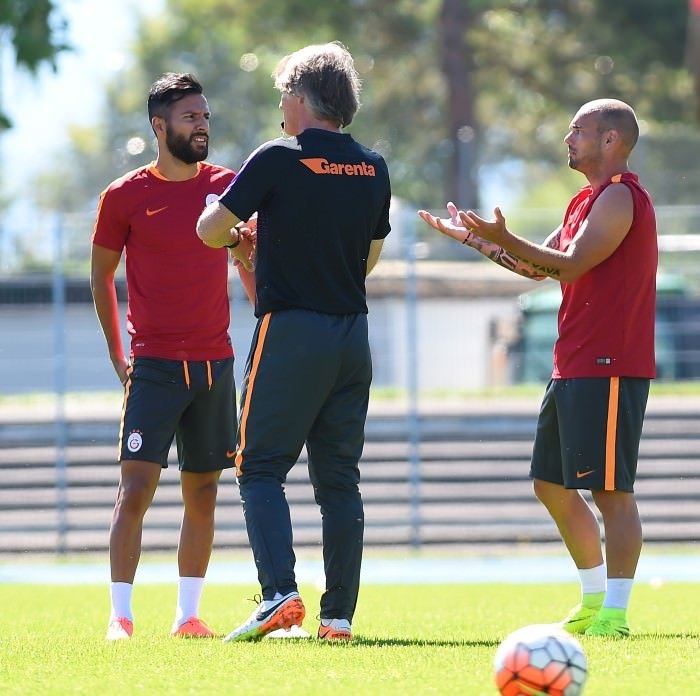 Galatasaray antrenmandan ilginç kareler