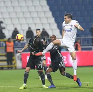 Kasımpaşa - Beşiktaş maçından kareler