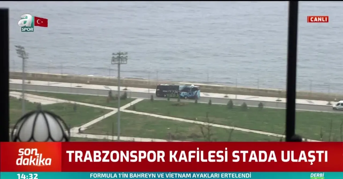 Trabzonspor kafilesi stada ulaştı
