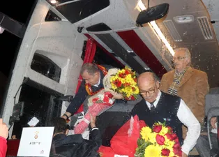 Galatasaray'a Hatay'da coşkulu karşılama