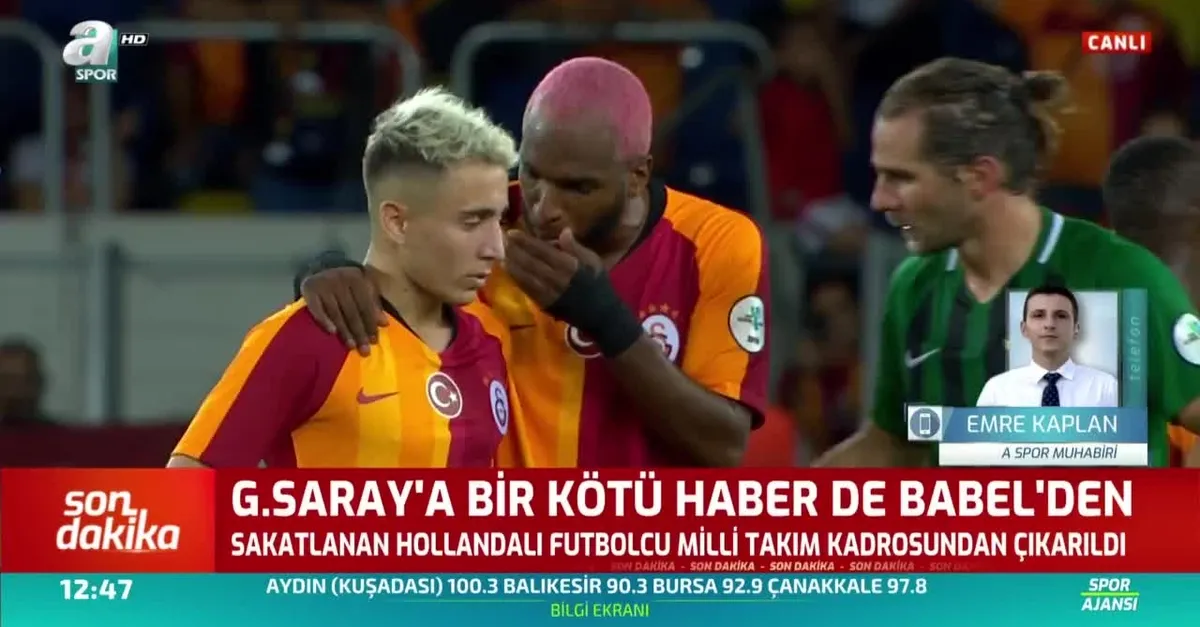 Galatasaray'a bir kötü haber de Babel'den