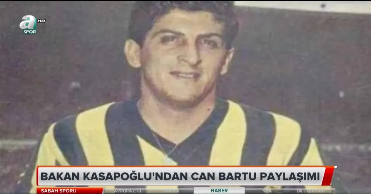 Bakan Kasapoğlu'ndan Can Bartu paylaşımı