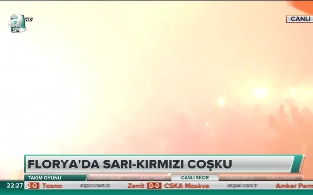 Galatasaray'a Florya'da coşkulu karşılama