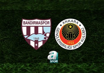 Bandırmaspor - Gençlerbirliği maçı hangi kanalda?