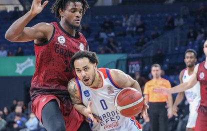 Anadolu Efes: 77 - Gaziantep Basketbol: 73 maç sonucu MAÇ ÖZETİ