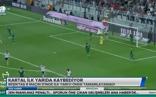 Beşiktaş ilk yarıda kaybediyor