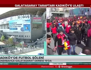 Galatasaray taraftarı Kadıköy'e ulaştı