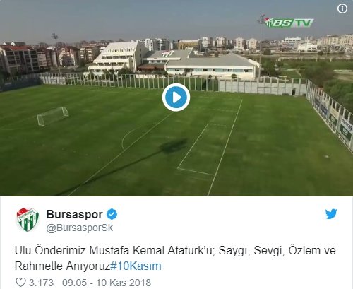 Spor Camiasından 10 Kasım Mesajları