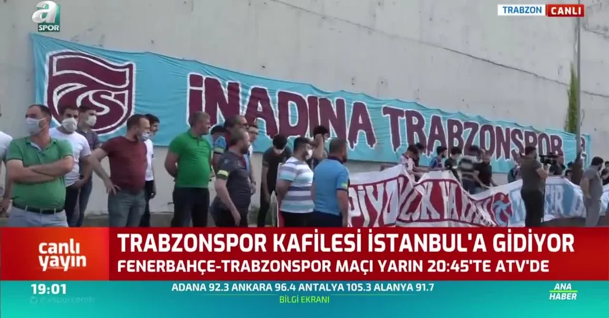 Trabzonspor'a coşkulu uğurlama