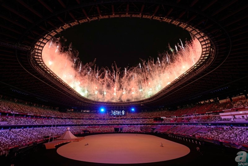 Son dakika spor haberi: Tokyo 2020 Olimpiyatları açılış töreninde dikkat çeken görüntüler!