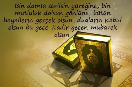 2017 yılı resimli Kadir Gecesi mesajları