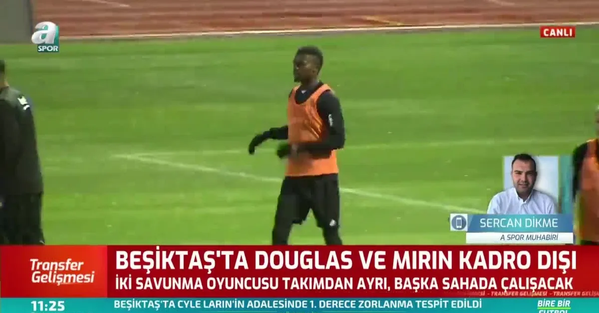 Beşiktaş'ta Mirin ve Douglas kadro dışı!
