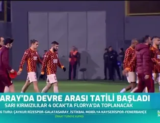 G.Saray'da devre arası tatili başladı