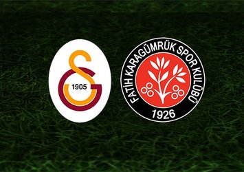 Galatasaray-Karagümrük | İlk 11'ler belli oldu