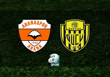 Adanaspor-MKE Ankaragücü maçı ne zaman? Saat kaçta ve hangi kanalda? | Trendyol 1. Lig