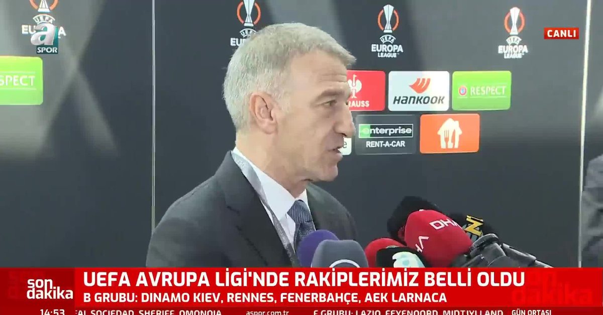Trabzonspor Başkanı Ahmet Ağaoğlu'dan kura yorumu!