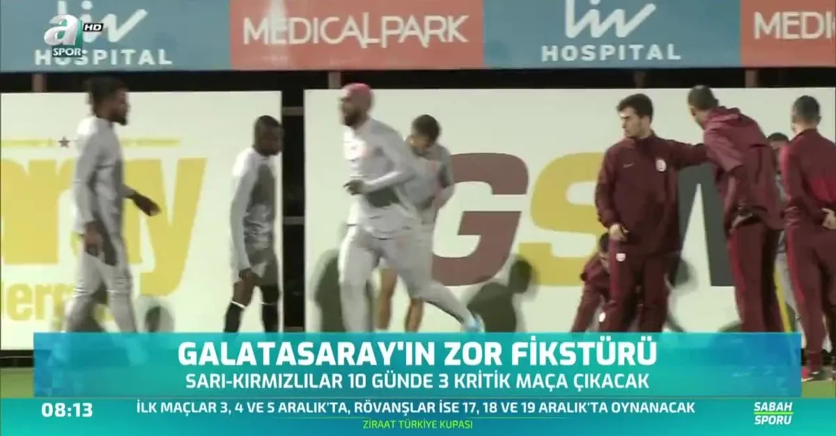 Galatasaray'ın zor fikstürü