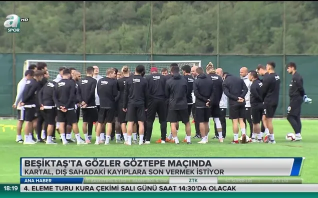 Beşiktaş'ta gözler Göztepe maçında