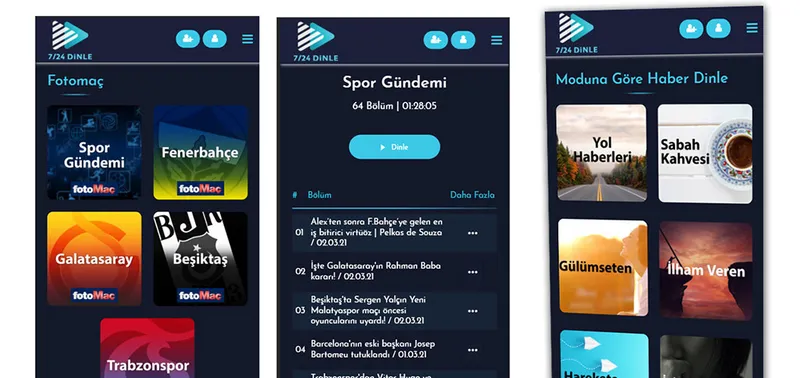 Hayatın her anında 7/24 Dinle
