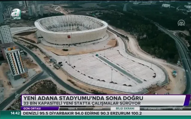 Yeni Adana Stadyumu'nda sona doğru