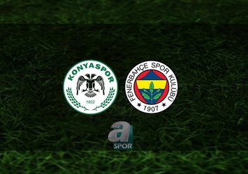 Konyaspor - F.Bahçe maçının ilk 11'leri belli oldu!