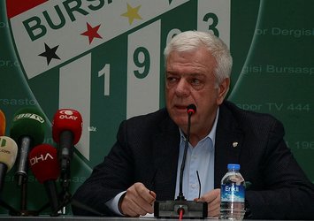 Bursaspor'da Ali Ay eleştirilere cevap verdi