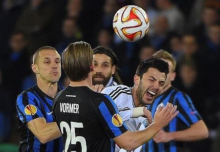 C.Brugge-Beşiktaş maçından kareler