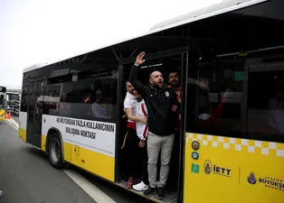G.Saray taraftarı otobüsten düştü!